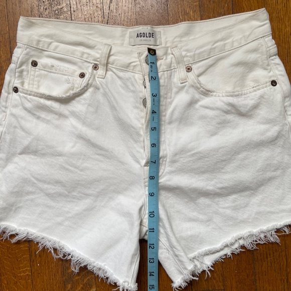 Agolde - PARKER LONG SHORT IN PANNA COTTA - Size 27 - Picture 6 of 7